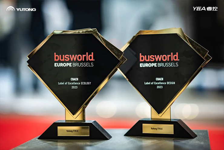 Yutong vinner to priser på Busworld Europe 2023