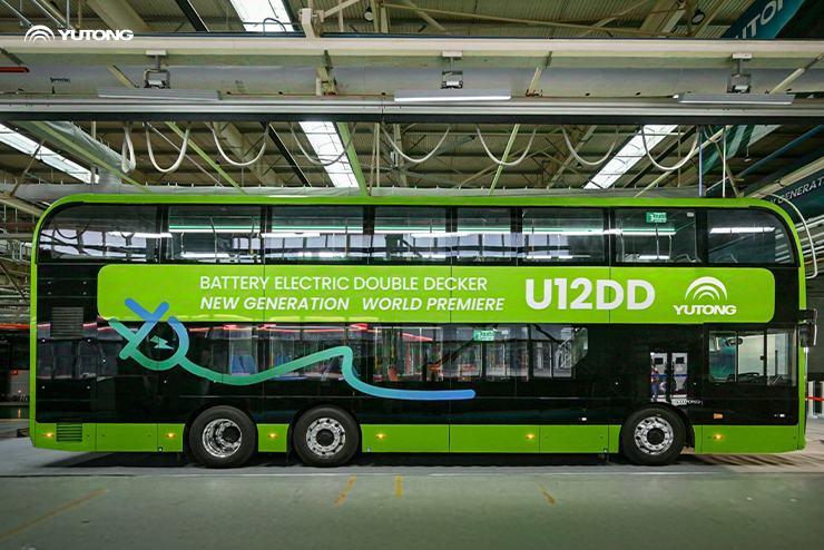 Yutongs nye generasjon U12DD batterielektrisk dobbeltdekker imponerer publikum!