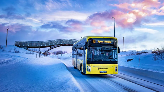 Yutong Batterielektrisk Buss Kommer Inn i Polarsirkelen