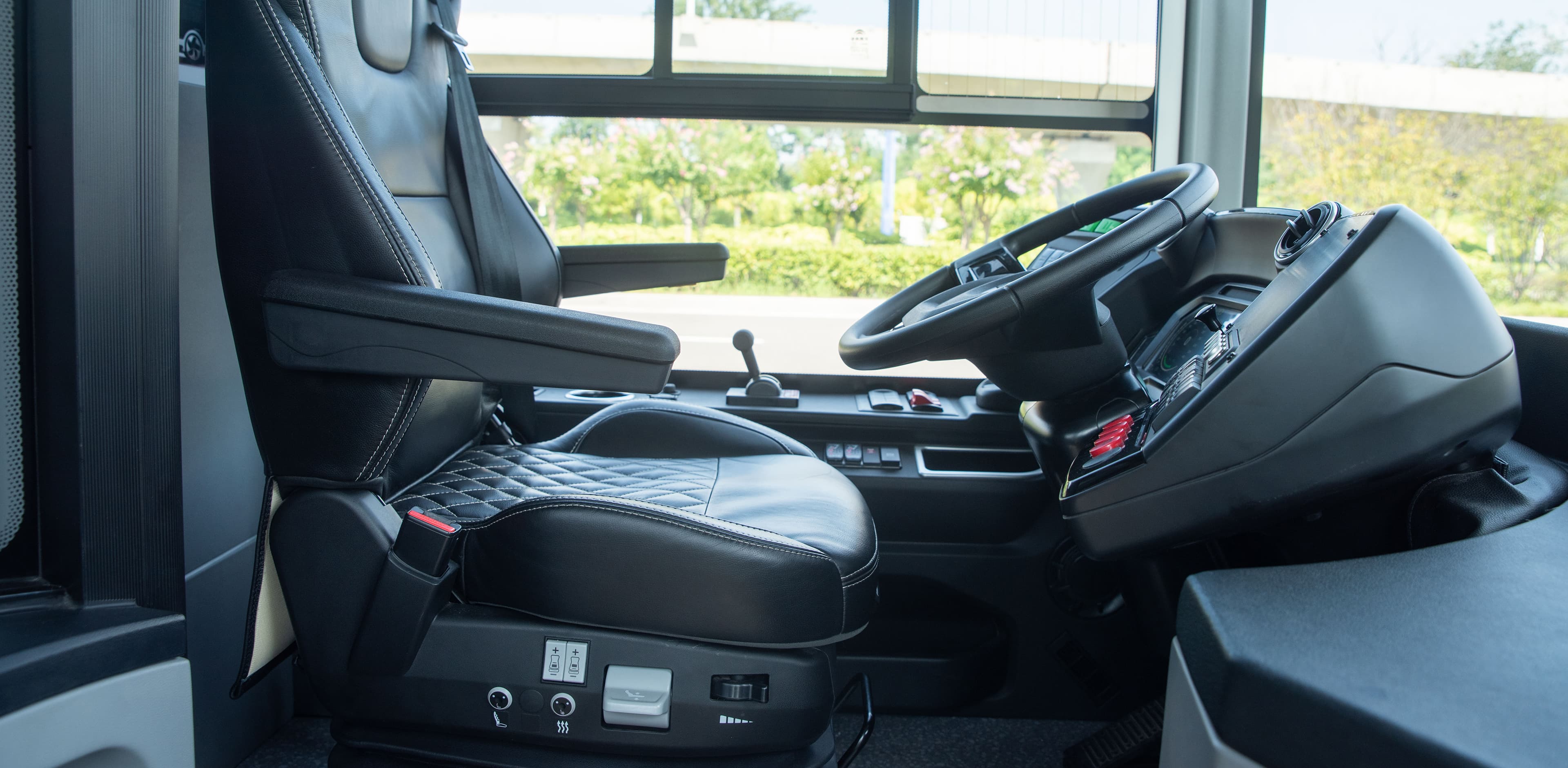 Full air suspension driver seat